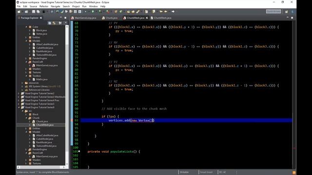 Java Voxel Engine Tutorial 10 - Chunk Mesh Building & Perlin Noise смотреть онлайн