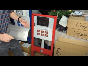 Обзор и разбор новой инсталляции для подвесных унитазов Calypso Beta CS501A, кнопок смыва серии Beta