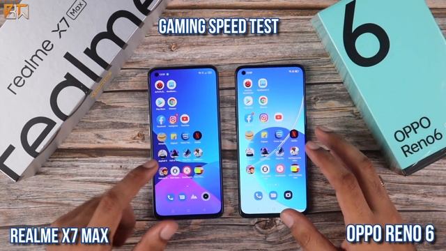 OPPO Reno 6 vs Realme X7 Max || Speed Test Comparison? || Dimensity (1200⚡ vs 900⚡) || Maza*100..??