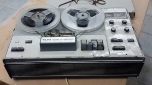 Старый бабинный магнитофон Elfa 332 stereo  (видео сэмпл)
