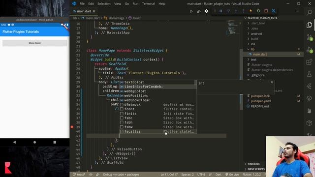 @flutterdev Plugin - fluttertoast