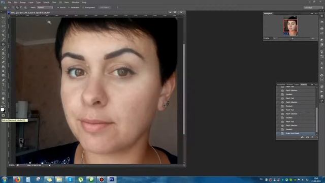 Портрет без обработки. Курсы ретуши фотографий. Как улучшить качество изображения в фотошопе. Инструмент затемнить в фотошопе. Коррекция изображения.