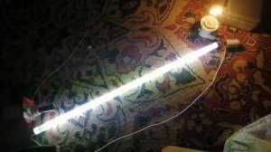 Запуск лампы дневного света 13Вт через лампу накаливания 95Вт со стартёром