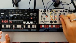 Korg volca modular & Korg volca kick - techno jam #4