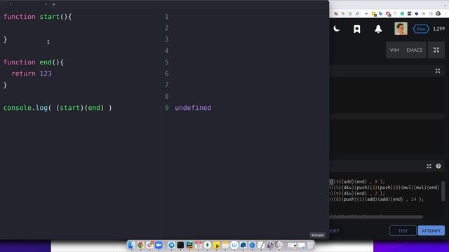 РЕШЕНИЕ сложной задачи Codewars для собеседования на JavaScript. A Bubbly Programming Language