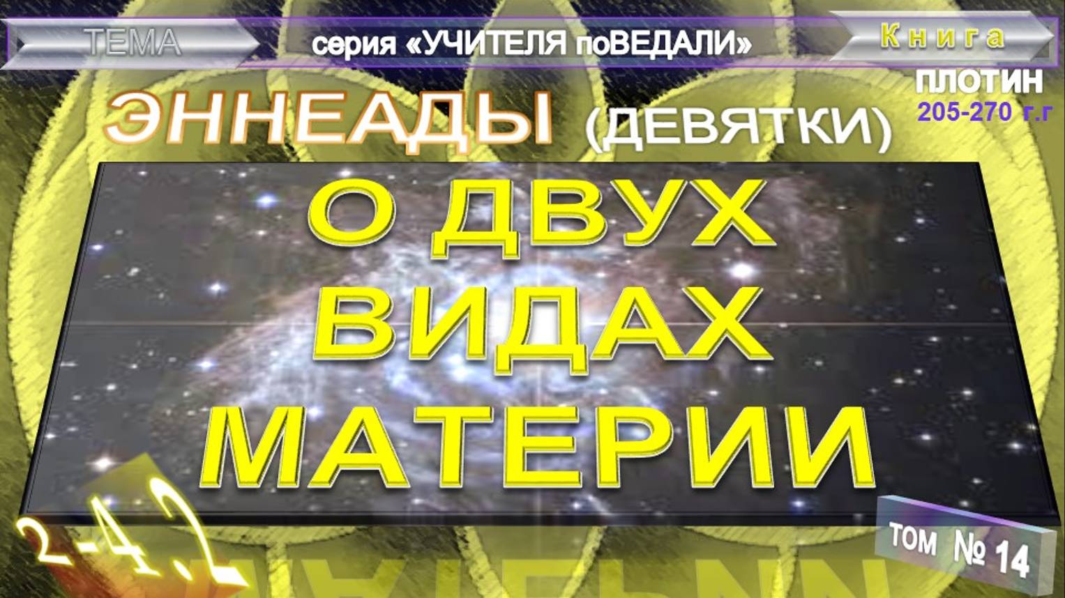 (14) ЭННЕАДЫ (Девятки)- Вторая Эннеада-трактат третий "ЧТО ДЕЛАЮТ ЗВЕЗДЫ"-Труда Плотина (205-270гг)