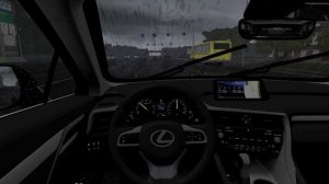 City Car Driving - 2017 Lexus RX350 | Rainy Drive [Steering Wheel Gameplay]