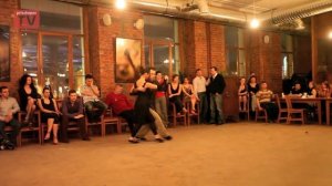 Oleg Kapusta and Natasha Zakharchuk, Russia, Moscow, Milonga "El Colectivo", 27.02.2011