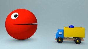 Pacman и разноцветные шарики - Развивающий мультик - Зяба Зяба
