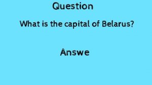 What is the capital of Belarus 2021 | Capital of Belarus