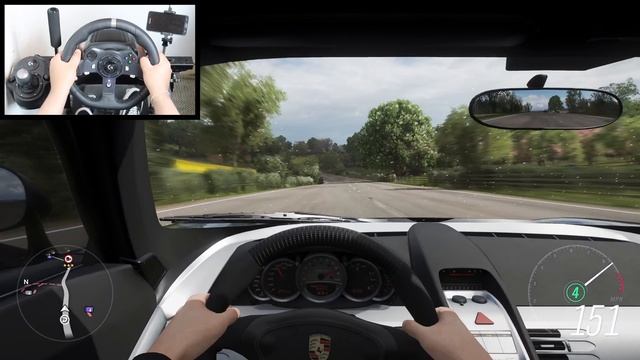 Forza Horizon 4 Porsche Carrera GT (Steering Wheel + Shifter) Gameplay смотреть онлайн