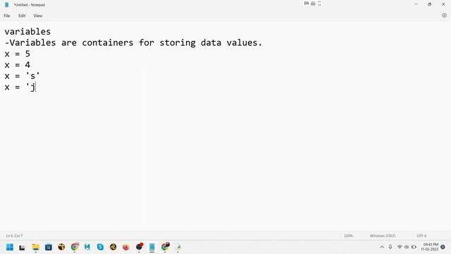 Python Syntax Comments  & Variables | Python Tutorial for Beginners | Algomiz:4 #pythonforbeginners