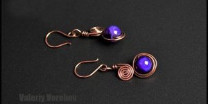 Сережки из проволоки  Мастер класс для начинающих