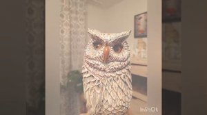 сова из дерева