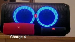 JBL Flip 4 vs JBL Charge 4 vs JBL Partybox 100 (bassboost)