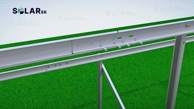 Монтаж наземной конструкции для солнечных панелей /Installation steps of ground mounting system