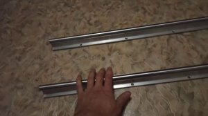 Пришли Цилиндрические рельcы на опоре SBR 16мм. Cylindrical rails on the SBR 16mm support came.