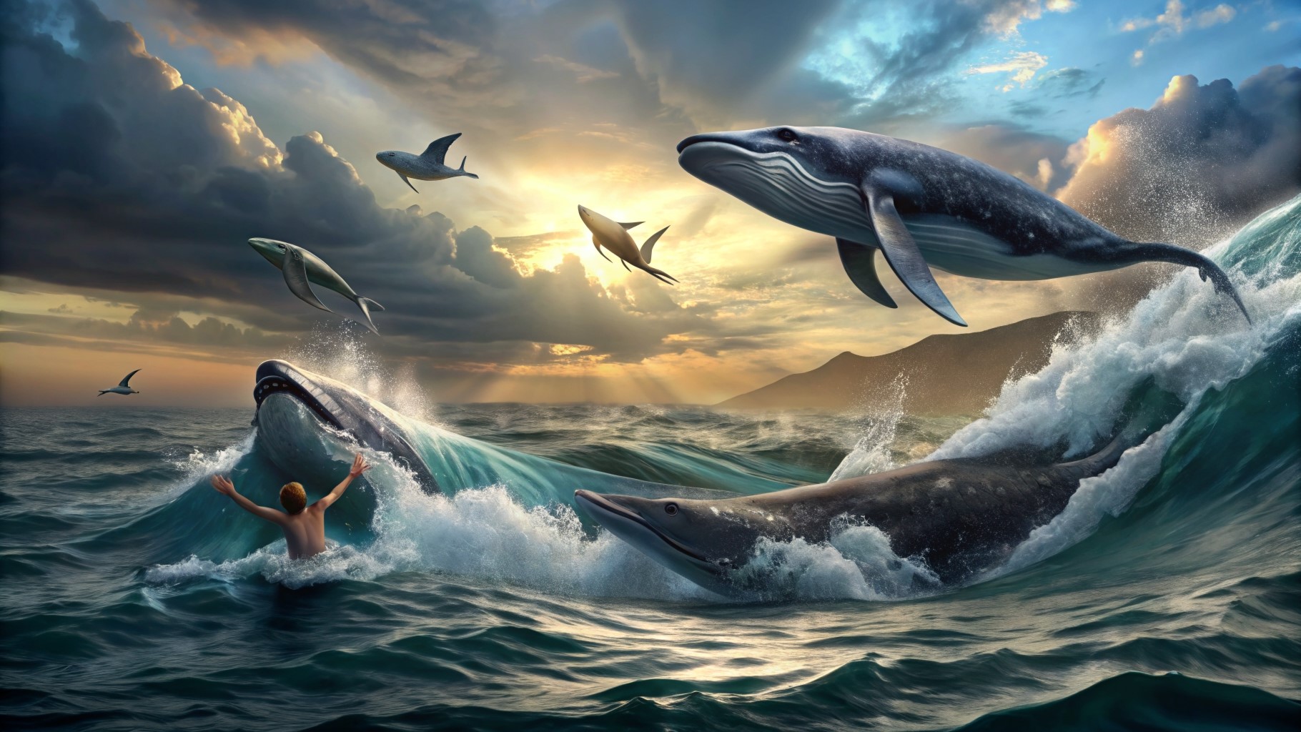 Помощь на дне океана: Как киты спасли тонущего мальчика