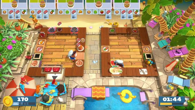 Overcooked! 2 | Surf 'n' Turf | Level 1-3 | 1 player (solo) | 4 stars смотреть онлайн