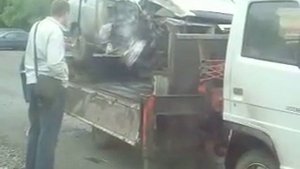 погрузка машины на эвакуатор