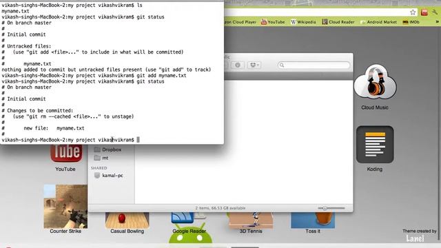 Git 05 - checking status and adding files смотреть онлайн