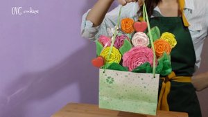 Цветочные пряничные букеты