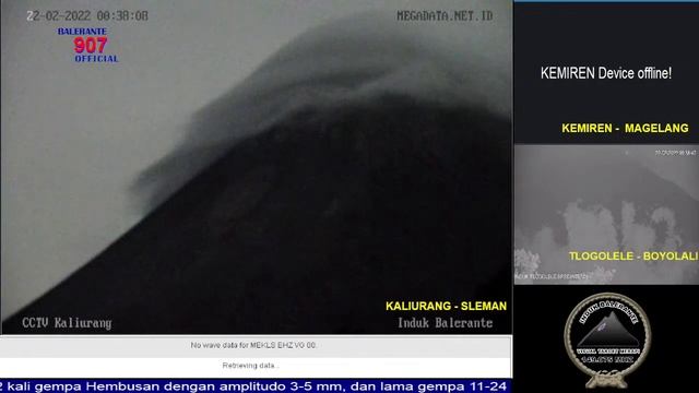 Live Streaming Merapi Volcano Eruption - Yogyakarta and Central Java, Indonesia 20-02-2022 смотреть онлайн