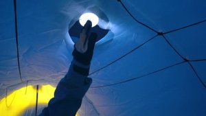 Обзор зимней туристической палатки.