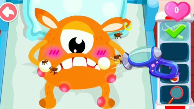 Лечим одноглазого монстрика / На приёме у врача / Маленький доктор смотреть онлайн