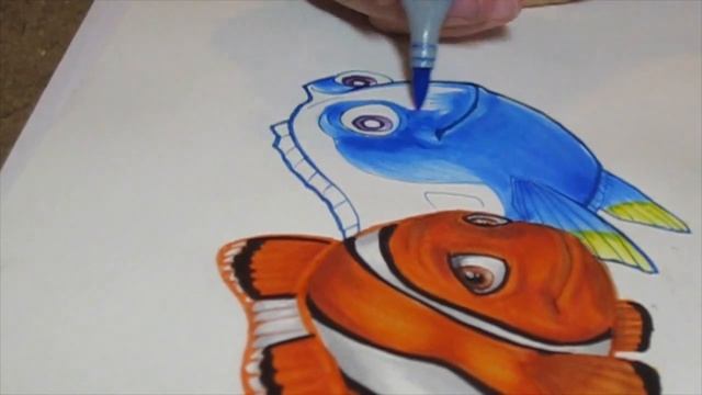 Marlin and Dory drawing смотреть онлайн