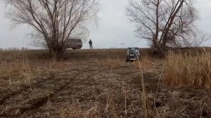 Шевроле Нива, КАМА 515 по мерзло талому грунту