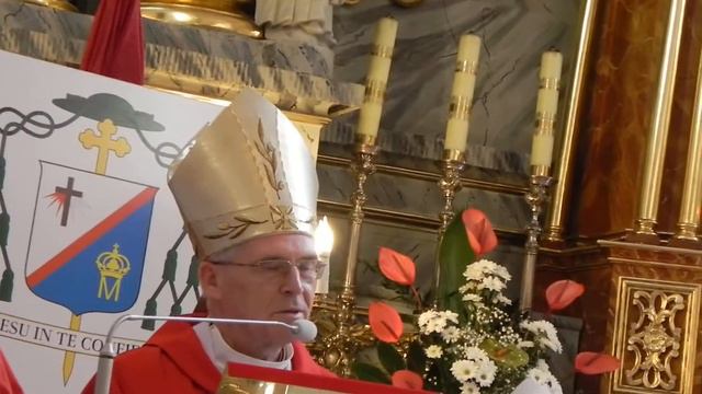 Bp Kazimierz Gurda - podziękowanie na zakończenie Mszy św. w Górkach. смотреть онлайн