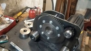 Наплавочно расточной комплекс своими руками, проверка биения конуса цанги.