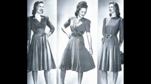 Мода ЖЕНЩИН 40-х! La beauté! Mode FEMME 40's !