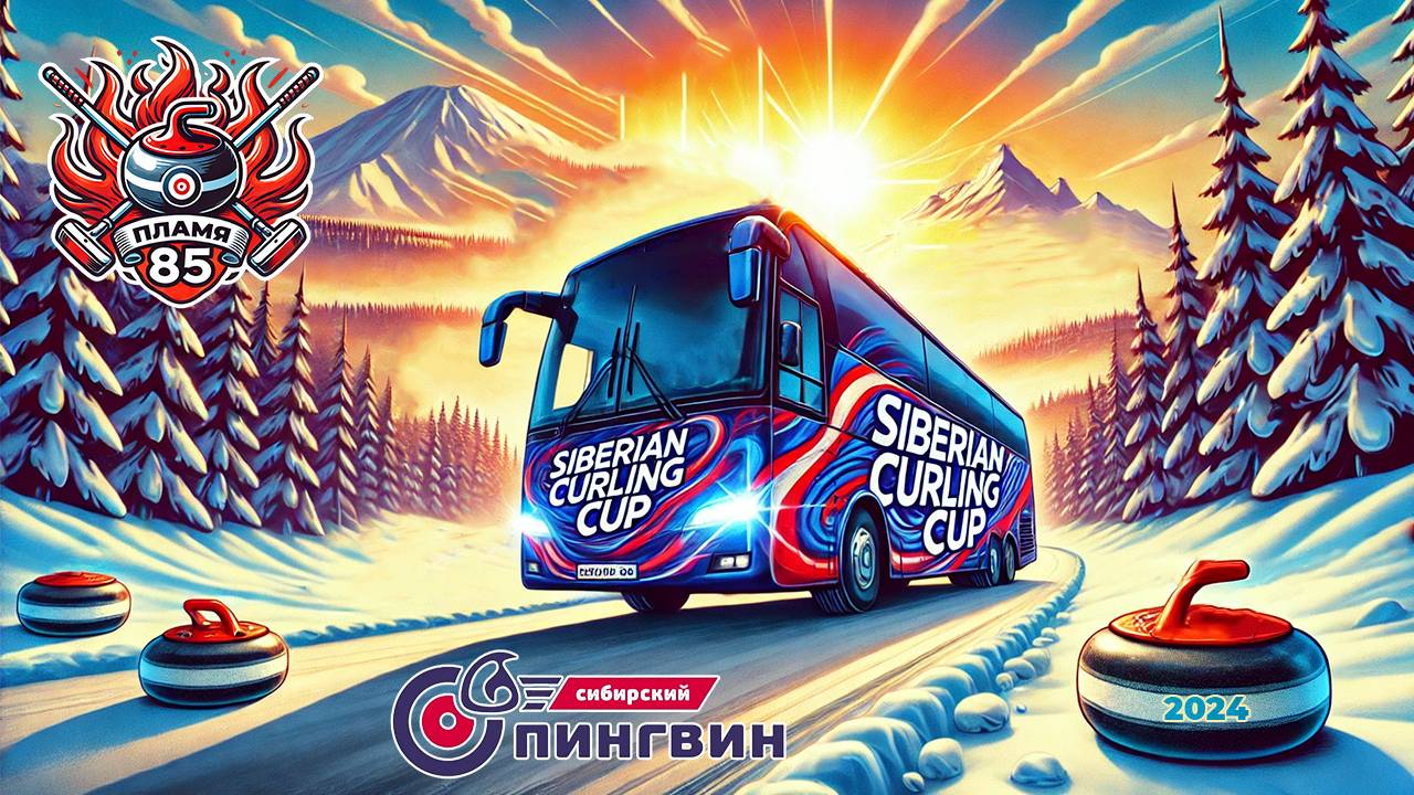 Держим курс на Новосибирск! 🧊 Команда "Пламя 85" отправляется на #SiberianCurlingCup