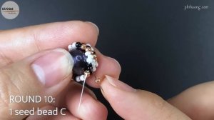 Spiral ball earrings. How to make beaded beads
