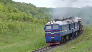 Очередной видоизменённый тепловоз 2М62 после столкновения