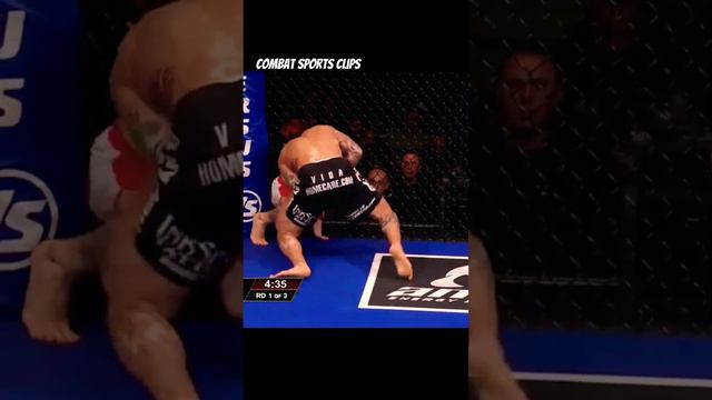 Vicious standing guillotine!                                   #combatsportsclips #mixedmartialarts