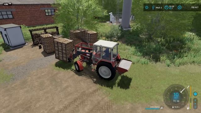 FS 22 - Карта БУРЛАКИ. Продажа ТЮКОВ СЕНА. День БОЛЬШИХ ДЕНЕГ. Перестройка ЭЛЕВАТОРА # 11 смотреть онлайн