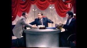 Жириновский облил Немцова соком (ОРТ, 1995)