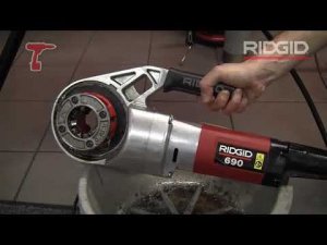 Электрический резьбонарезной клупп Ridgid 690 | www.tool-tech.ru
