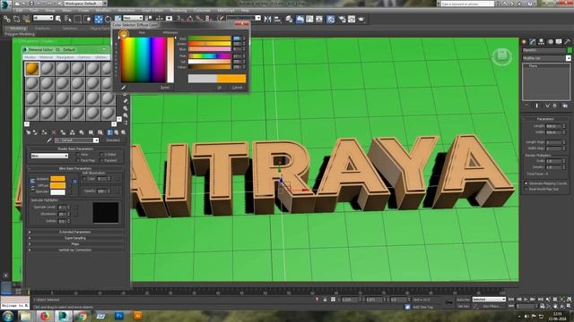 Master 3D Text Creation in 3ds Max #1 | How to make quick 3d text | Easy 3d tutorial | Simple