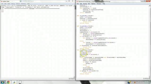 Python: Palindrome Problem смотреть онлайн