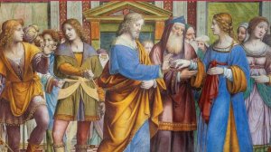 Columban Calendar Art Guide October 2021 - The Marriage of the Virgin (detail)