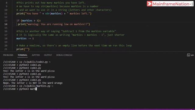 Code | Fundamentals Challenge 5 | IBM Z Xplore 2021