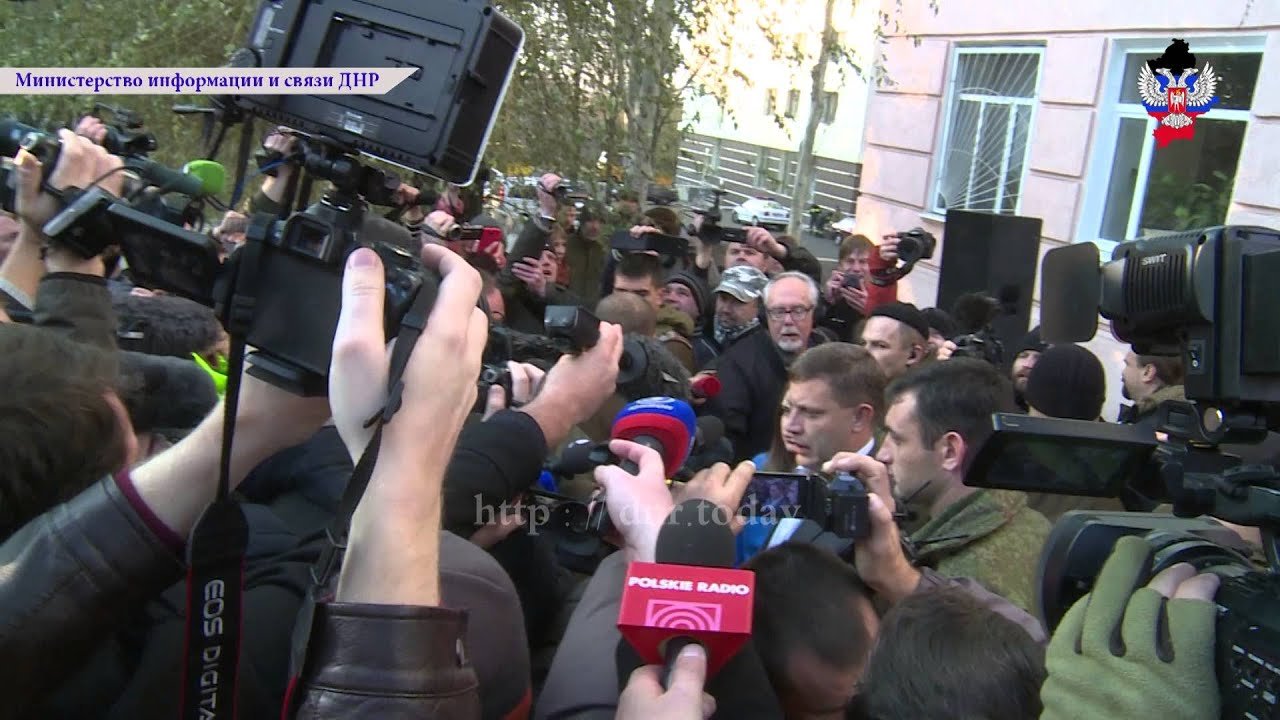 Александр Захарченко проголосовал а так же дал интервью