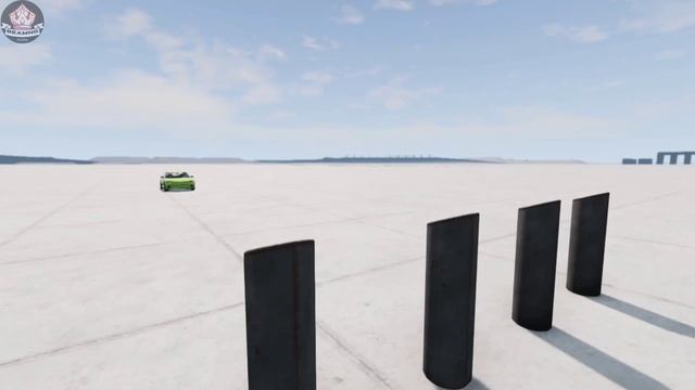 Car crash Test 100 km/h #3 | Satisfying crashes | BeamNG Rides смотреть онлайн