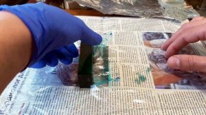 Берёзовый сувель, стабилизация и окраска.