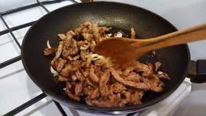 Бефстроганов из говядины, вкусный рецепт