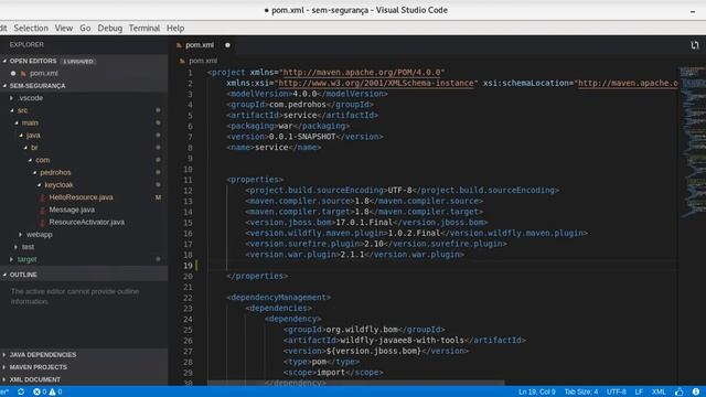 03 - Adicionando segurança em uma aplicação Rest no Wildfly #Keycloak #Wildfly #JUGVale смотреть онлайн